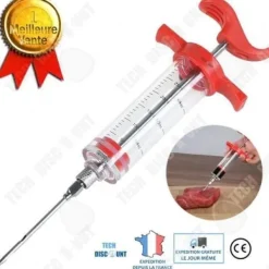 Saftspruta för såser - CONFO® - 30ml - Plast och rostfritt stål - Fin nål - Precisionsinjektion