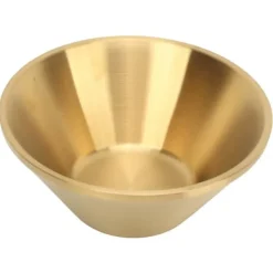 Salladsskålar i rostfritt stål Guld dubbellager Utsökt dekorativ guldskål för kök Mixning Matlagning Bakning Förberedelse 18 cm