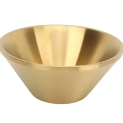 Salladsskålar i rostfritt stål Guld dubbellager Utsökt dekorativ guldskål för kök Mixning Matlagning Bakning Förberedelse 18 cm