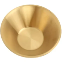 Salladsskålar i rostfritt stål Guld dubbellager Utsökt dekorativ guldskål för kök Mixning Matlagning Bakning Förberedelse 18 cm