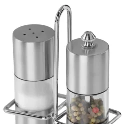 Salt- och kryddkvarnset, 15x10x5 cm, Silver