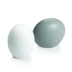 Salt- & Pepparströare-Salt och peppar Tescoma - 387320 - , Fancy Home Stones, Set med salt- och pepparkar, bordsdesign, keramik, vit, grå