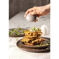 Salt- & Pepparströare-Salt och peppar Tescoma - 387320 - , Fancy Home Stones, Set med salt- och pepparkar, bordsdesign, keramik, vit, grå