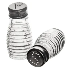 Salt- och pepparkar i glas, 2 st.