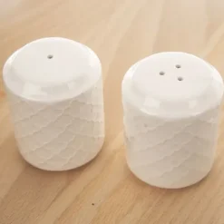 Salt- och pepparset, 3-delat, kryddningsset, saltkar + pepparskakare, servetthållare, WHITELINE ORION 153692