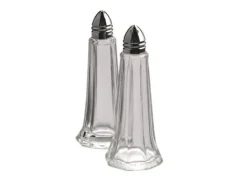 Saltstrykare 11 cm 6 hål Glas/krom,1 st