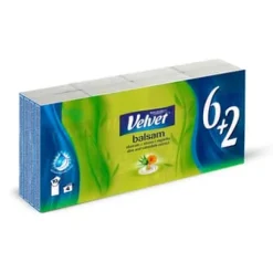 Sammetsbalsamextraktvävnader 6+2 st.