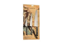 SAMURA Harakiri 3 Messer Set. svart handtag