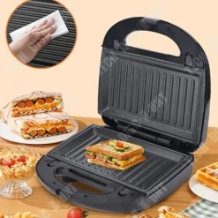 Sandwich- och våffeljärn - TD® - 8 i 1 - Svart - 750W - Non-stick beläggning