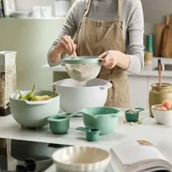 Joseph Joseph Vispskålar & Bunkar-Sats med blandskålar - - Nest™ 9 Plus - 9 delar - Grön - Modern design