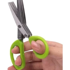 Kökssaxar-Saxen 5-lagers rostfritt stål Flerskiktssax Sax Kökssax Klipp gräs Klipp grön lök tjock