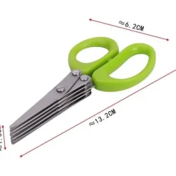Kökssaxar-Saxen 5-lagers rostfritt stål Flerskiktssax Sax Kökssax Klipp gräs Klipp grön lök tjock