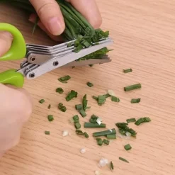 Kökssaxar-Saxen 5-lagers rostfritt stål Flerskiktssax Sax Kökssax Klipp gräs Klipp grön lök tjock