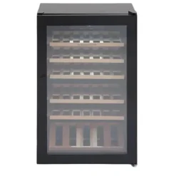 Vinkylar-Scandomestic SV 45 B - Vinkylskåp - 1 Zon - bredd: 55 cm - djup: 55,5 cm - höjd: 83,5 cm - 115 liter - svart - Upp till 45 flaskor