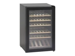 Vinkylar-Scandomestic SV 45 B - Vinkylskåp - 1 Zon - bredd: 55 cm - djup: 55,5 cm - höjd: 83,5 cm - 115 liter - svart - Upp till 45 flaskor