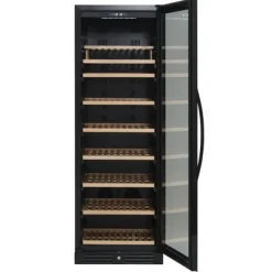 Scandomestic SV 111 B Premium Collection - Vinkylskåp - 1 zon - bredd: 59,5 cm - djup: 72,5 cm - höjd: 176,4 cm - 426 liter - svart - Upp till 126 fl | CDON