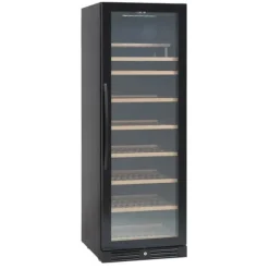 Scandomestic SV 111 B Premium Collection - Vinkylskåp - 1 zon - bredd: 59,5 cm - djup: 72,5 cm - höjd: 176,4 cm - 426 liter - svart - Upp till 126 fl | CDON