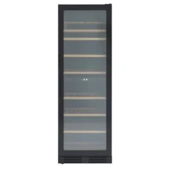 Scandomestic SV 124 B Premium Collection - Vinkylskåp - 2 zoner - bredd: 59,5 cm - djup: 72,5 cm - höjd: 176,4 cm - 416 liter - svart - Upp till 126 | CDON