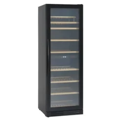 Scandomestic SV 124 B Premium Collection - Vinkylskåp - 2 zoner - bredd: 59,5 cm - djup: 72,5 cm - höjd: 176,4 cm - 416 liter - svart - Upp till 126 | CDON