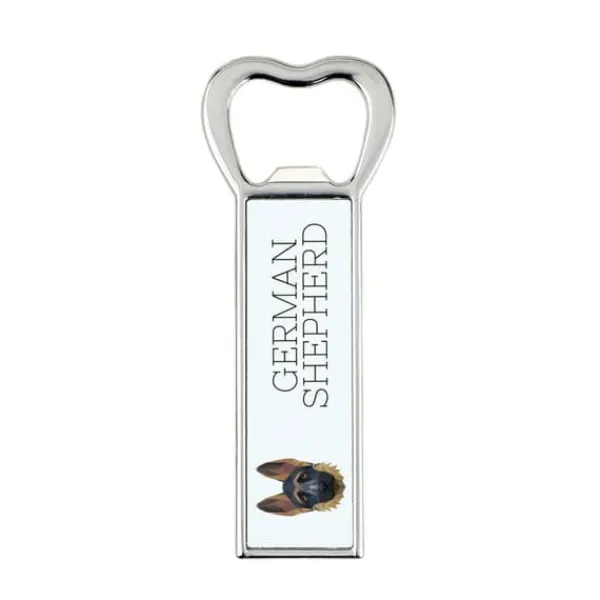 Drinkshakers & Drinkverktyg-Schäfer, Alsace I - flasköppnare med foto och inskription för Art-Dog öl