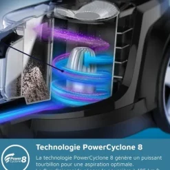 Philips Golvdammsugare-Säckfri dammsugare - - FC9729/09 - Serie 7000 Power pro Expert - 900W - PowerCyclone 8 - Röd