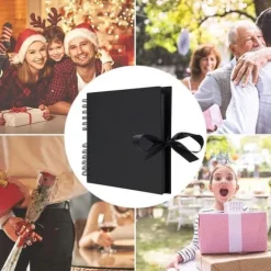 Förvaring Av Fotografier-Scrapbook-fotoalbum, DIY-fotoalbum med 12 pennor, 80 sidor, presenter till bröllopsresor