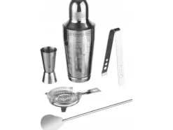 Verktygsset För Drinkar-Secret de Gourmet bartender för drinkar, shaker 600 ml, metall, 5 element