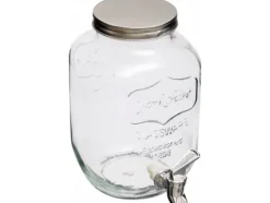 Secret de Gourmet Glasdispenser för juice och dryck, 4 L