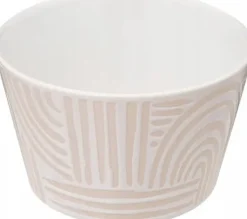 Tallrikar & Bordsserviser-Secret de Gourmet Keramisk skål med geometrisk design SOLEYA, 570 ml