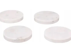 Glasunderlägg-Secret de Gourmet MARBLE koppunderlägg, Ø 10 cm, 4 st