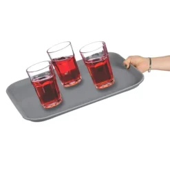 Serveringsfat & Skålar-Serveringsbricka, 2x 46x35x2 cm, Grå