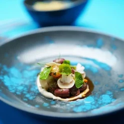 Tallrikar & Bordsserviser-Serveringstallrik Flora 215x180 mm (4 st)