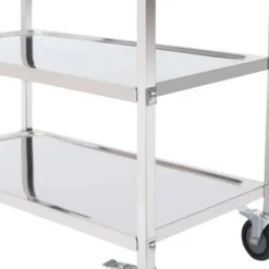 Tillbehör För Matservering-Serveringsvagn - Rostfritt stål - 3 våningar - Med hjul - För restaurang, kök och hotell