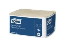 Pappersservetter-Servett Tork N1 Novafold 32x31 cm naturbrun,24 pk x 300 pk/krt