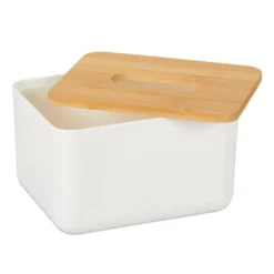 Pappersnäsdukar-Servetthållare, 10x17x13 cm, Vit