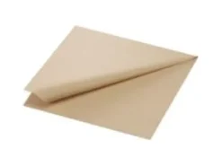 Pappersservetter-Serviet Duni Natural brown 40 x 40 cm 3-lag 1/8 fold Brun,5 pk x 250 stk/krt
