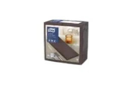 Pappersservetter-Serviet Tork Premium LinStyle 40x40cm 1/8-fold Kakao,12 pk x 50 stk/krt
