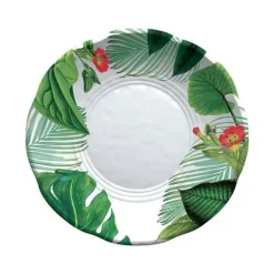 Tallrikar & Bordsserviser-SET 2 BITAR FLADE YRK BLOMSTRET