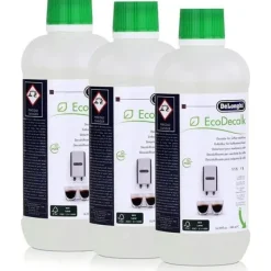 Set med 3 flaskor (3x500ml) Ecodecalk DeLonghi för kaffemaskin 5513296041 5513296041*3