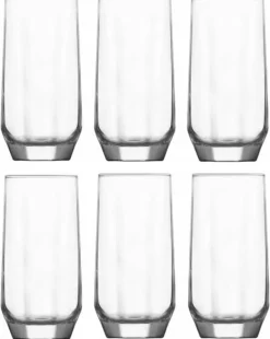 Glas-Set med 6 longdrinkglas 385 ml Diamond LAV