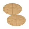 Pizzaspadar-Set med 2 pizzabrädor med skärspår - FACKELMANN - Ø 32 cm