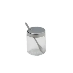 Set med 6 senapsburkar med sked Fackelmann