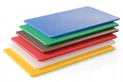 Skärbrädor-Set med 6 skärbrädor HACCP GN 1/1 HENDI, 530x325mm, HDPE 500, färgade, 10mm