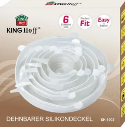 Skållock-Set med 6 töjbara silikonlock KINGHOFF KH-1902