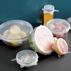 Skållock-Set med 6 töjbara silikonlock KINGHOFF KH-1902