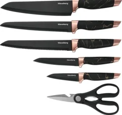 Köksknivar-Set med köksknivar i ett block om 6 delar KLAUSBERG KB-7770