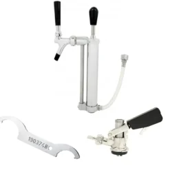 Ölkranar-Set med picknickpump med kolvkran 5/8 Co2-utlopp, KEG:Type S