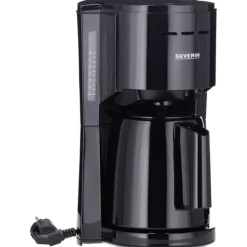 Severin KA 9306 Kaffebryggare Svart Kapacitet Koppar=8 Isolerad kanna, med filterkaffe-funktion