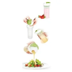 Vispar & Shakers För Salladsdressing-Shaker vinaigrette - TESCOMA - Flera användningsområden - 500 ml - Plast - Rosa