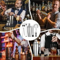 Verktygsset För Drinkar-Shaker-Shaker Cocktail-Kit Cocktail-Accessoar för professionell bartender - Rostfritt stål - 750 ml - 8 PCS - För hemmet, baren, festen